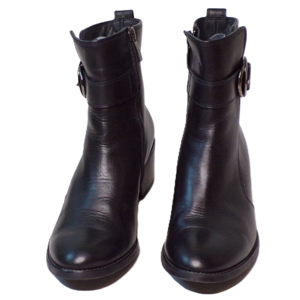 🆕PAUL GREEN Vanessa Block Heel Ankle Bootie Boot 8 Black - Picture 8 of 16